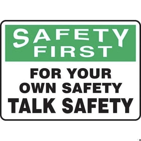 Accuform OSHA SAFETY FIRST SAFETY SIGN FOR MGNF904XL MGNF904XL